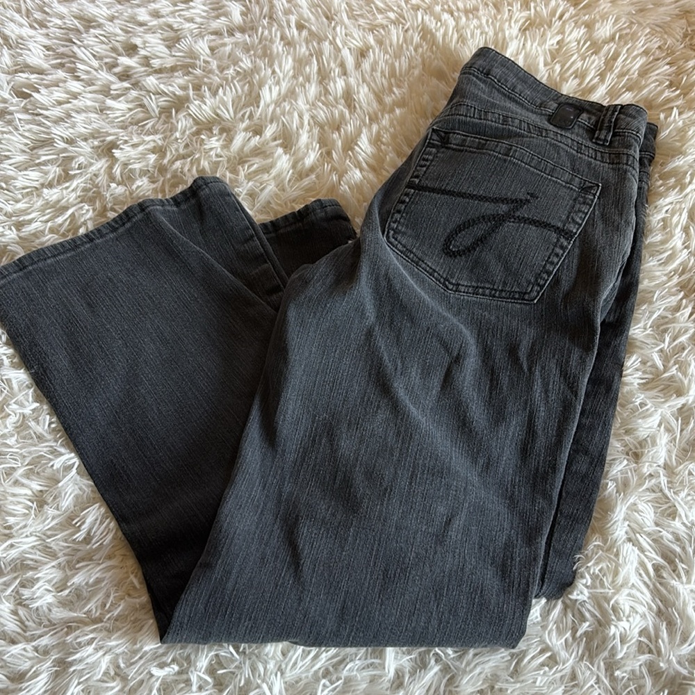 Jag Jeans gray stretch denim classic 5 pocket straight leg jeans size 12